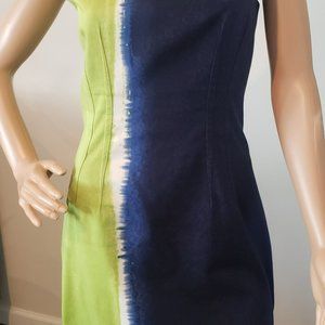 Tahari Shift Dress Size 10 Multi-Color